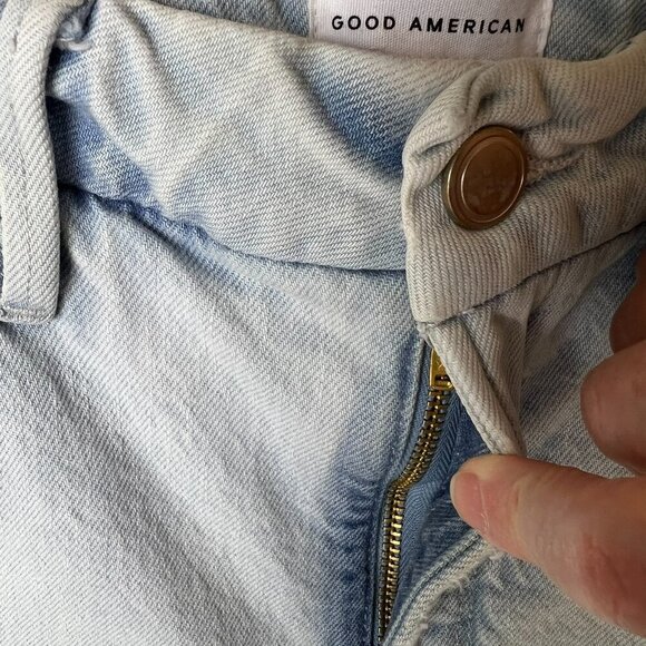 Good American Jeans Womens Size 8/29 Good Classic Indigo120 Distressed Cotton - Picture 11 of 16